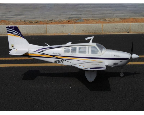 Радиоуправляемый самолет Top RC ST Beechcraft Bonanza A36 фиолетовый 1280мм (шасси) PNP