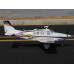 Радиоуправляемый самолет Top RC ST Beechcraft Bonanza A36 фиолетовый 1280мм (шасси) PNP