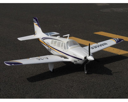 Радиоуправляемый самолет Top RC ST Beechcraft Bonanza A36 фиолетовый 1280мм (шасси) PNP