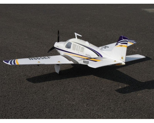 Радиоуправляемый самолет Top RC ST Beechcraft Bonanza A36 фиолетовый 1280мм (шасси) PNP