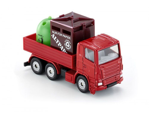 Грузовик мусоросборочный Siku 0828 с контейнерами