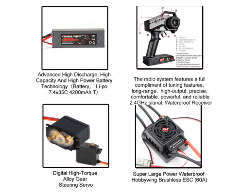 Радиоуправляемый монстр Remo Hobby Dinosaurs Master Brushless UPGRADE (синий) 4WD 2.4G 1/8 RTR