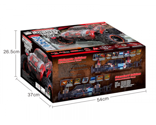 Радиоуправляемый монстр Remo Hobby Dinosaurs Master Brushless UPGRADE (синий) 4WD 2.4G 1/8 RTR