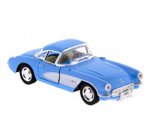 Машина Kinsmart Chevrolet Corvette 1957 инерция (1/12шт.) 1:34 б/к