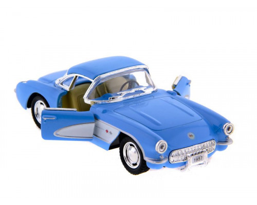 Машина Kinsmart Chevrolet Corvette 1957 инерция (1/12шт.) 1:34 б/к