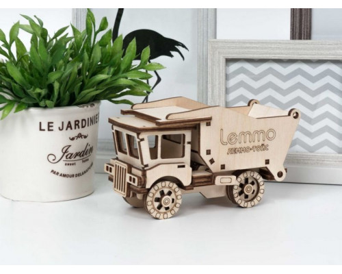 Деревянный конструктор Lemmo Самосвал Сэм, 43 детали