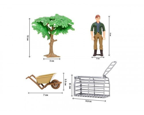 Набор фигурок животных MASAI MARA ММ205-057 серии На ферме: Ферма игрушка 14 пр.
