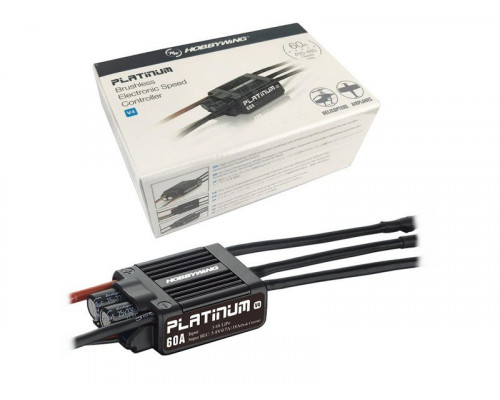 Бесколлекторный регулятор Hobbywing Platinum 60A-V4 (60A-80A, Aircraft, Heli)