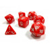 Набор ZVEZDA из 7 красных игровых кубиков для ролевых игр, 7 шт