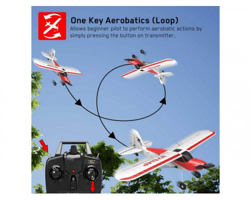 Радиоуправляемый самолет Volantex RC Sport Cub 500мм (синий) 2.4G 4ch LiPo RTF with Gyro