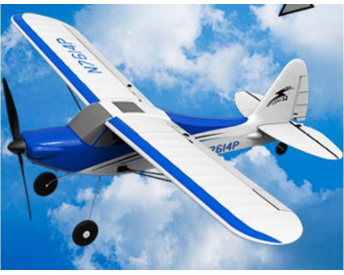 Радиоуправляемый самолет Volantex RC Sport Cub 500мм (синий) 2.4G 4ch LiPo RTF with Gyro