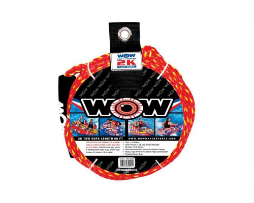 Фал буксировочный World of Watersports для буксируемых кругов, с поплавком, 2 пассажира, 18 м