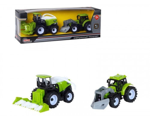 Комбайн AUTODRIVE с трактором инерционные, в/к 26*6,5*8,8 см