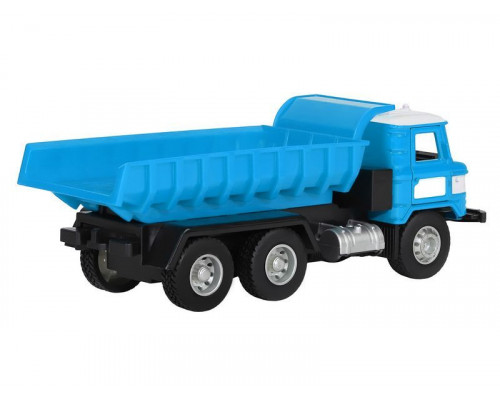 Машина АВТОПАНОРАМА Грузовик, 1/32, голубой, откр. двери, свет, звук, инерция, в/к 24*8*10 см