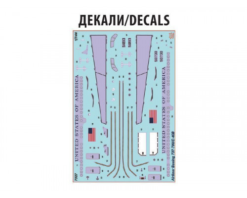 Сборная модель ZVEZDA Пассажирский авиалайнер Боинг 737-700 С-40B, 1/144