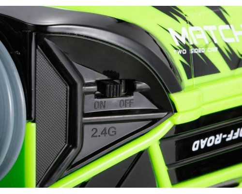 Радиоуправляемая машинка-перевертыш Hyper 2.4G 1/12 RTR (зеленая) + Ni-Mh и З/У