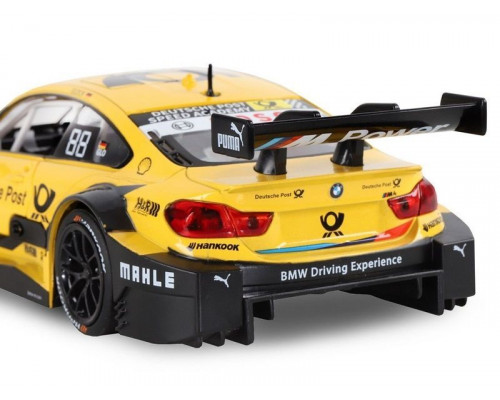 Машина АВТОПАНОРАМА BMW M4, желтый, 1/24, свет, звук, в/к 24,5*12,5*10,5 см