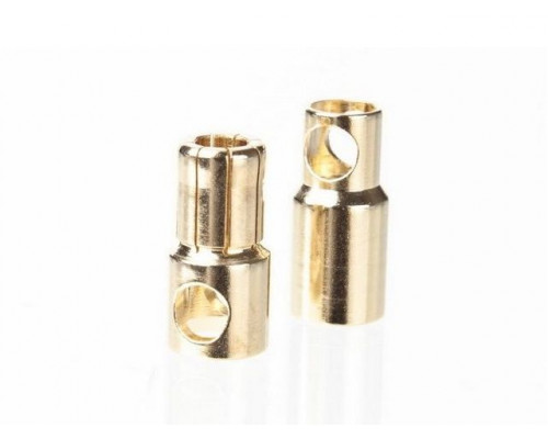 Разъем HXT 5.0мм позолоченный мама/папа (1пара)