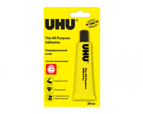 Клей универсальный UHU Alleskleber, 35 мл,блистер