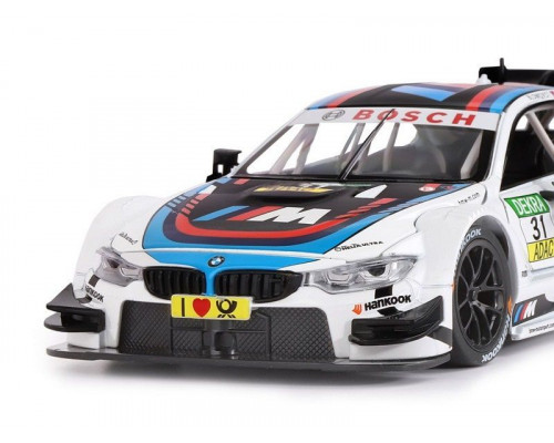 Машина АВТОПАНОРАМА BMW M4, белый, 1/24, свет, звук, в/к 24,5*12,5*10,5 см