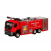 Машина АВТОПАНОРАМА Volvo пожарная машина, красный, 1/50, свет, звук, в/к 28*14*10 см