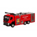 Машина АВТОПАНОРАМА Volvo пожарная машина, красный, 1/50, свет, звук, в/к 28*14*10 см