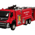 Машина АВТОПАНОРАМА Volvo пожарная машина, красный, 1/50, свет, звук, в/к 28*14*10 см