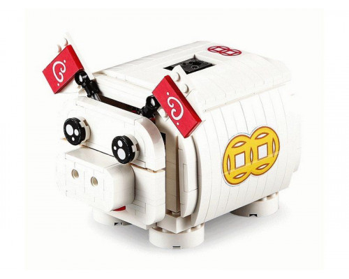 Конструктор CADA свинья-копилка интерактивная (344 детали)