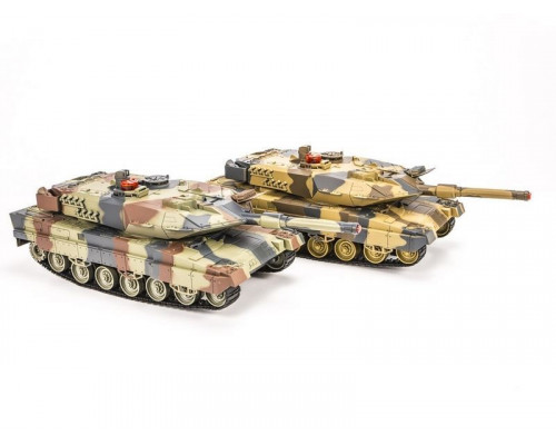 Р/У танковый бой Huan Qi Abrams и Abrams 1:24 2.4G (два танка, з/у, акк)