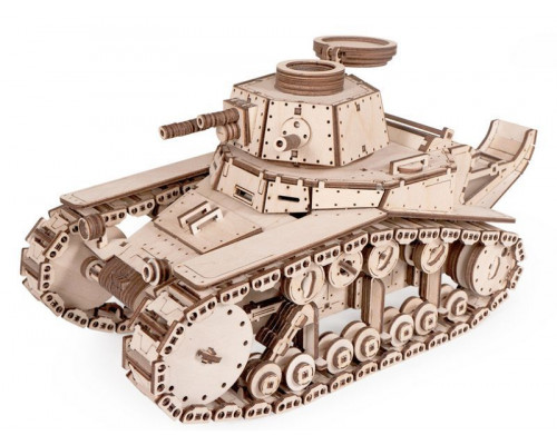 Деревянный конструктор Lemmo Танк МС-1, 574 детали