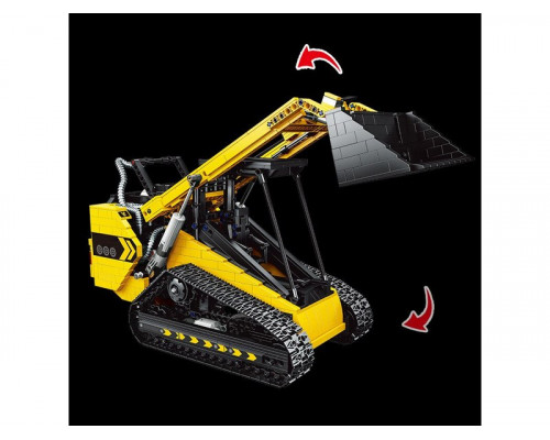 Радиоуправляемый конструктор RCM гусеничный погрузчик (1800 деталей)