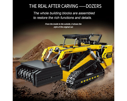 Радиоуправляемый конструктор RCM гусеничный погрузчик (1800 деталей)