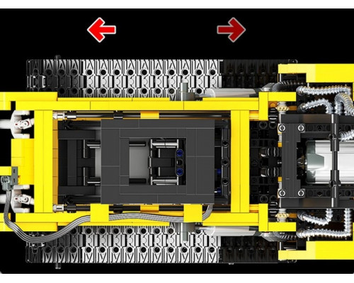 Радиоуправляемый конструктор RCM гусеничный погрузчик (1800 деталей)