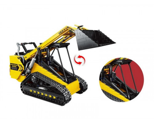 Радиоуправляемый конструктор RCM гусеничный погрузчик (1800 деталей)