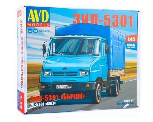 Сборная модель AVD ЗИЛ-5301 Бычок, 1/43