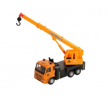 Машина "АВТОПАНОРАМА" "Кран", оранжевый, 1/54, инерция, в/к 16,5*6,4*9 см