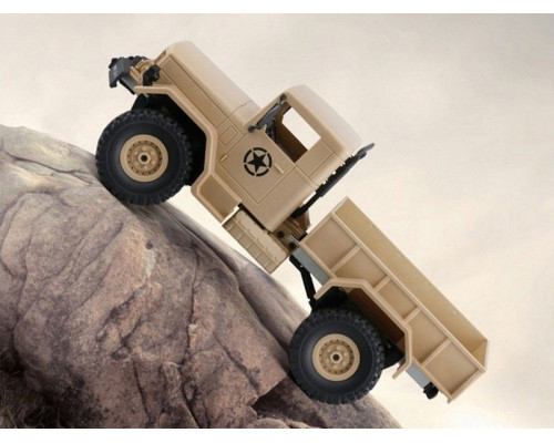 Р/У машина WPL военный грузовик (песочный) 1/16+акб 2.4G RTR