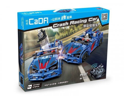 Радиоуправляемый конструктор CADA deTech гоночный автомобиль интерактивный (585 деталей)
