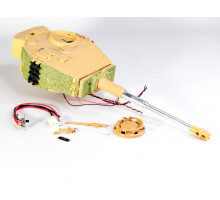 Пластиковая башня для танка Tiger поздняя версия с отдачей ствола