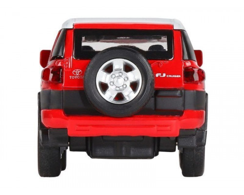 Машина АВТОПАНОРАМА Toyota FJ Cruiser, красный, 1/32, свет, звук, инерция, в/к 17,5*13,5*9 см