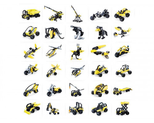 Конструктор CaDA Technic набор для сборки 30 моделей: техники, мотоциклов и животных (827 деталей)