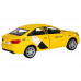 Машина АВТОПАНОРАМА Яндекс.Такси  LADA VESTA, желтый, 1/24, в/к 24,5*12,5*10,5 см