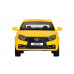 Машина АВТОПАНОРАМА Яндекс.Такси  LADA VESTA, желтый, 1/24, в/к 24,5*12,5*10,5 см