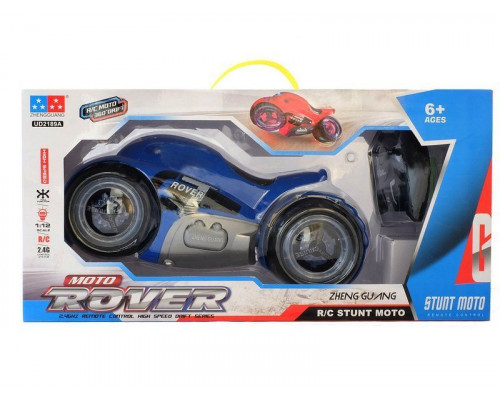 Радиоуправляемый мотоцикл-перевертыш ZhengGuang GT-ROVER 2.4G 1/12 RTR (синий) + Ni-Cd и З/У