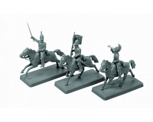 Сборные солдатики ZVEZDA Наполеоника: Русские драгуны. Командная группа, 1/72
