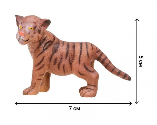 Набор фигурок животных MASAI MARA MM201-008 серии Мир диких животных: Семья тигров, 6 пр.