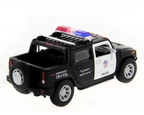 Машина Kinsmart 1:40 Hummer H2 Police инерция (1/12шт.) б/к