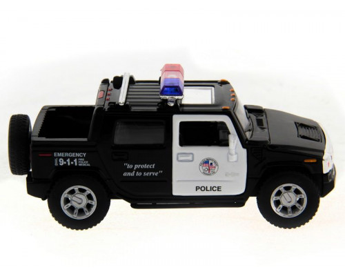 Машина Kinsmart 1:40 Hummer H2 Police инерция (1/12шт.) б/к