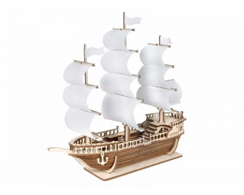 Деревянный конструктор Lemmo КОРАБЛЬ «ЛАМАР», 87 деталей