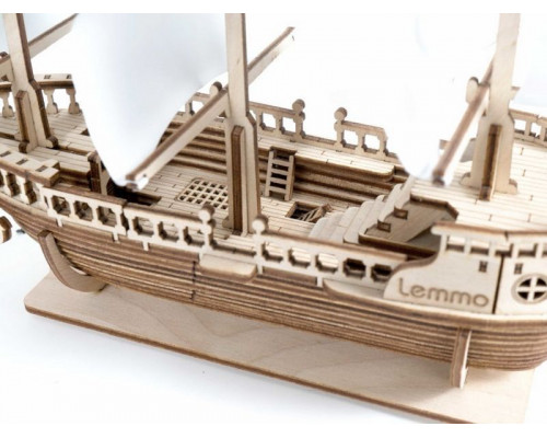 Деревянный конструктор Lemmo КОРАБЛЬ «ЛАМАР», 87 деталей